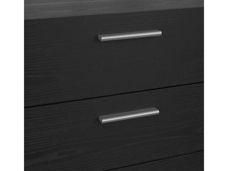 ebuy24 Pepe Kommode 8 Schubladen Schwarze Struktur