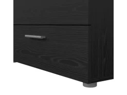 ebuy24 Pepe Kommode 8 Schubladen Schwarze Struktur