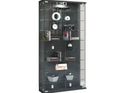 ebuy24 RelasL Vitrinenschrank Wandhängend 2 Türen Anthrazit