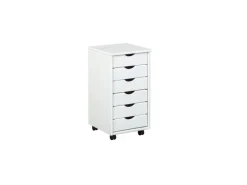 ebuy24 Simra Kommode Rollcontainer 6 Schubladen Weiss