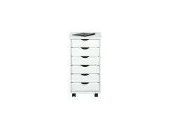 ebuy24 Simra Kommode Rollcontainer 6 Schubladen Weiss