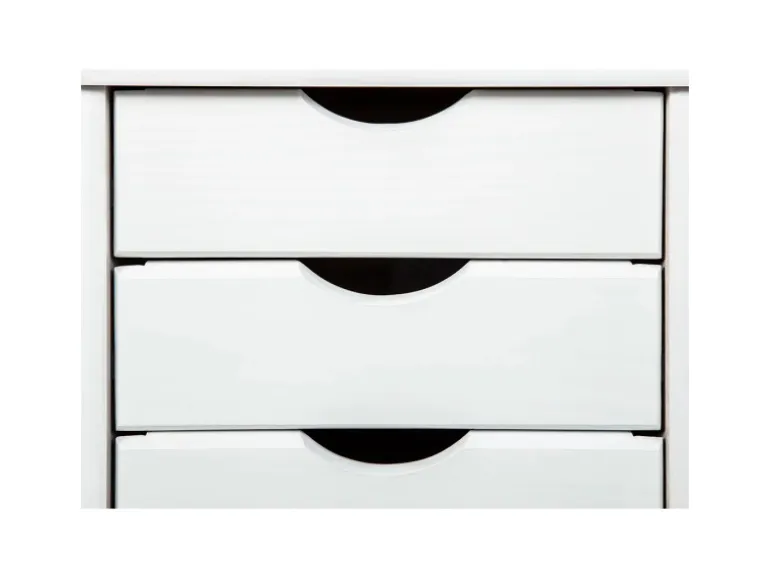 ebuy24 Simra Kommode Rollcontainer 6 Schubladen Weiss