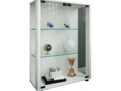 ebuy24 Sintalo Vitrinenschrank 2 Glastüren Weiß