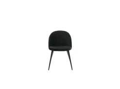 ebuy24 Skagen Esszimmerstuhl Velour Schwarz