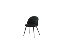 ebuy24 Skagen Esszimmerstuhl Velour Schwarz