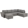 ebuy24 Stan Schlafsofa Chaiselong Links LichtGrau