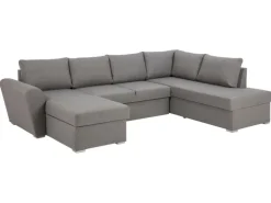 ebuy24 Stan Schlafsofa Chaiselong Links LichtGrau