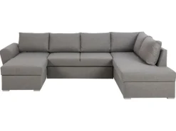 ebuy24 Stan Schlafsofa Chaiselong Links LichtGrau