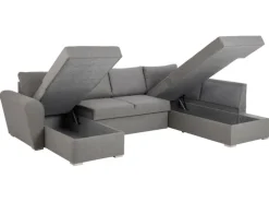 ebuy24 Stan Schlafsofa Chaiselong Links LichtGrau