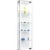 ebuy24 StanoMini Glasvitrinen Wandhängend 1 Glastür Weiß
