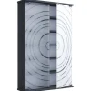 ebuy24 TilanoL Vitrinenschrank CD DVD 6 Ablagen 2 Türen Anthrazit
