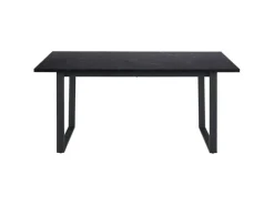 ebuy24 Tilst Essgruppe Tisch Schwarz Marmor Print mit 4 Stühlen in Velour Grün