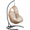 ebuy24 Tim Garten Lounge Hängesessel mit Kissen Schwarz Natur