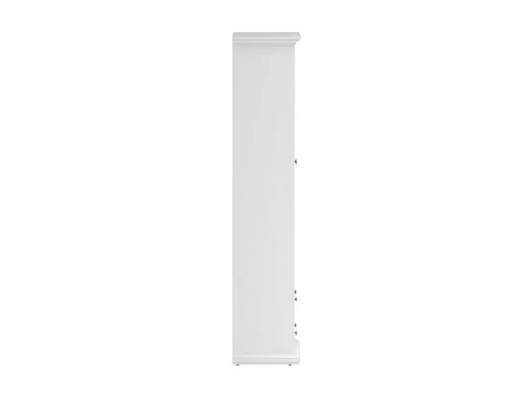 ebuy24 Venedig Vitrinenschrank 2-Türig mit 2 Schubladen Breite 97 cm Höhe 201 cm Weiß