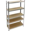 ECD Germany 2Er Set Werkstattregal 200x100x50 cm Metall Verzinkt bis 750 kg