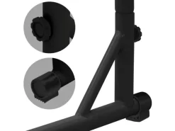 ECD Germany Hängesesselgestell Schwarz 208 cm Belastung bis 120kg Stahlrohr