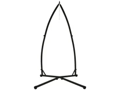 ECD Germany Hängesesselgestell Schwarz 208 cm Belastung bis 120kg Stahlrohr
