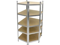 ECD Germany Werkstattregal Eckregal 180x70x40 cm bis 750 kg 5 MDF-Platten Eck