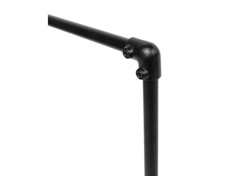 Eckstück 90° Schwarz matt für Stahlrohr Ø 2,7 cm