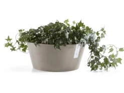Ecopots Pflanzschale Frankfurt Braungrau 30 cm