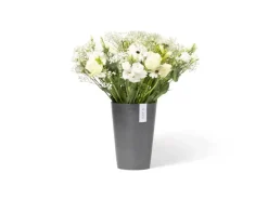 Ecopots Vase Pisa Grau 21 cm x 30 cm