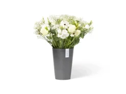 Ecopots Vase Pisa Grau 14 cm x 20 cm