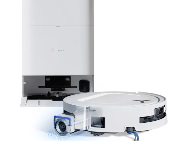 ECOVACS DEEBOT T80 OMNI WHITE mit Selbstreinigender OZMO ROLLER-Wischtechnologie
