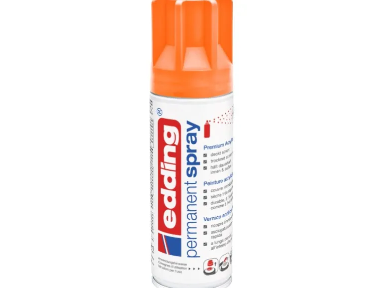 edding 5200 Permanent Spray Neonorange matt 200 ml