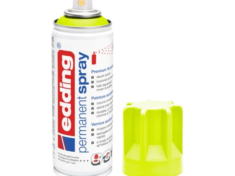 edding 5200 Permanent Spray Neongelb matt 200 ml