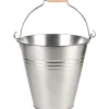 Eimer mit Henkel und Holzgriff 3,2 l Zink Standard