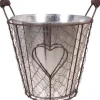 Eimer mit Metallnetz und Griffen 25 cm x 16 cm x 22 cm