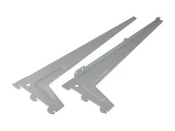 Einloch-Winkelträger Silber 48 cm 2 Stück