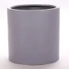 Elegant Einrichten Pflanzkübel Fiberglas Zylindrisch D40xH40cm Grau