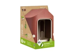 Elho Vogelfutterhaus Cosy 18 cm Rot-Weiß