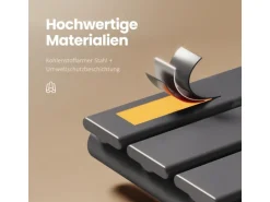 Emke Badheizkörper 130x50cm 695W Anthrazit Handtuchwärmer für Badezimmer Handtuchtrockner