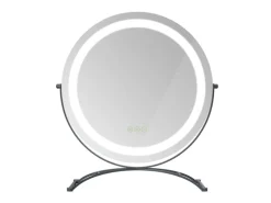Emke Kosmetikspiegel Runder mit Beleuchtung 3 Farbtemperatur und Dimmbar 40cm