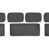 (Ersatz-)Kissenhüllen-Set für Junee Lounge-Sofa-Set Wicker Anthrazit 7-teilig
