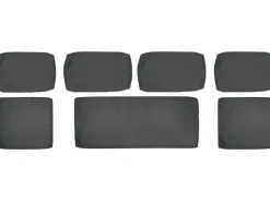(Ersatz-)Kissenhüllen-Set für Junee Lounge-Sofa-Set Wicker Anthrazit 7-teilig