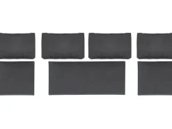 (Ersatz-)Kissenhüllen-Set für Junee Lounge-Sofa-Set Wicker Anthrazit 7-teilig