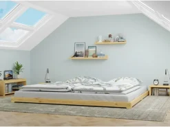 Erst-Holz Echtholzbett Futonbett Doppelbett 180 x 200 Kiefer Modell 47 ohne Zubehör