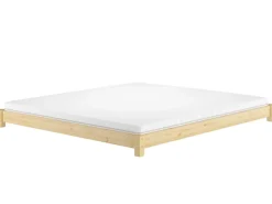 Erst-Holz Flaches Ehebett Bodenbett Doppelbett 180 x 200 Kiefer Modell 51 Rollrost inkl.