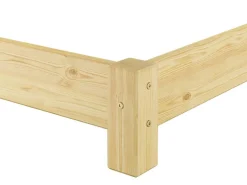 Erst-Holz Flaches Ehebett Bodenbett Doppelbett 180 x 200 Kiefer Modell 51 Rollrost inkl.