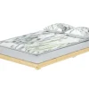 Erst-Holz Futonbett Massivholz Extra Niedrig Kiefer Massivholz 140 x 200 Modell 47 ohne Zubehör