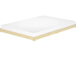 Erst-Holz Niedrigbett Futon Unbehandeltes Holz Loftbett 180 x 200 cm Fichte Tanne Modell 47 ohne Zubehör