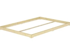 Erst-Holz Niedrigbett Futon Unbehandeltes Holz Loftbett 180 x 200 cm Fichte Tanne Modell 47 ohne Zubehör