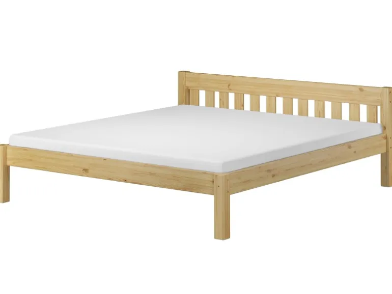 Erst-Holz Stabiles Ehebett Holzbett Gästebett 180 cm x 200 cm Kiefer Massiv Modell 38 ohne Zubehör