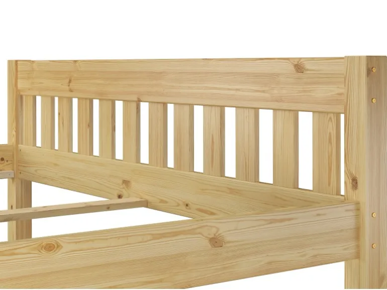 Erst-Holz Stabiles Ehebett Holzbett Gästebett 180 cm x 200 cm Kiefer Massiv Modell 38 ohne Zubehör