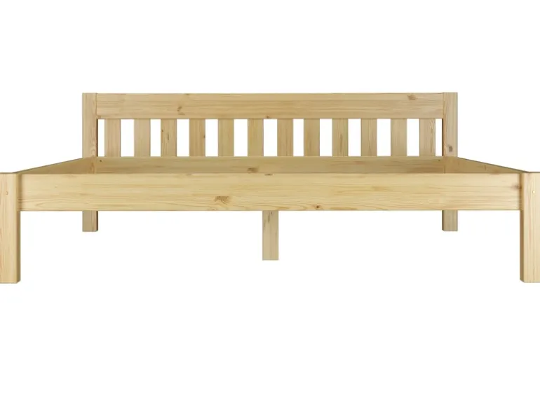 Erst-Holz Stabiles Ehebett Holzbett Gästebett 180 cm x 200 cm Kiefer Massiv Modell 38 ohne Zubehör