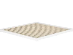 Erst-Holz Weißes Niederflurbett Futonbett Kieferholzbett 180 x 200 Modell 47 ohne Zubehör