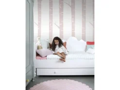 ESTAhome Fototapete Birkenstämme Hellrosa 150 x 279 cm 158927